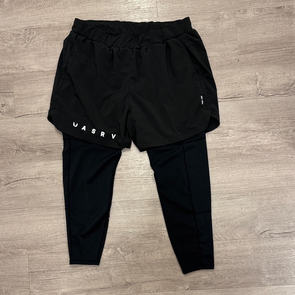 ASRV 5” short w/ built in legging. Size XL. Black.